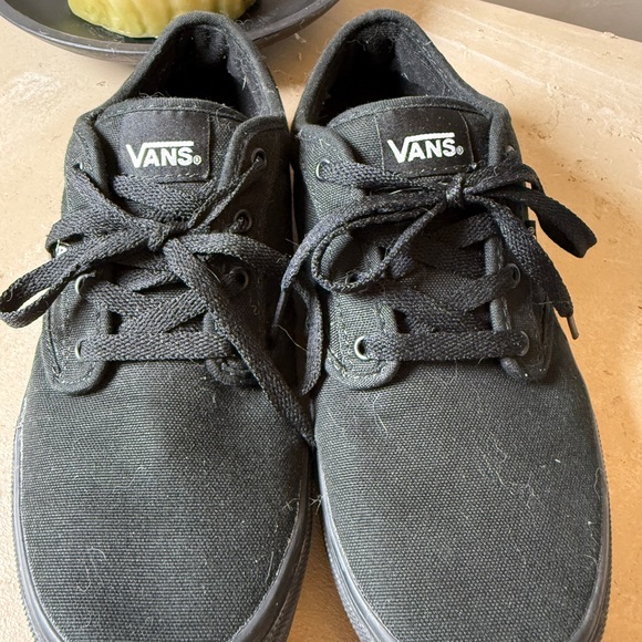 Vans All-Black Canvas Sneakers - Picture 2 of 10